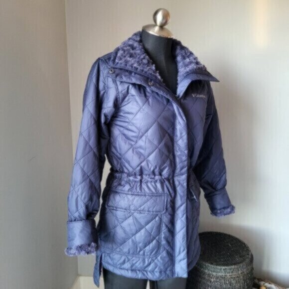 Columbia Quilted Sherpa fleece Winter Jacket NWT Sz Small - Picture 1 of 12